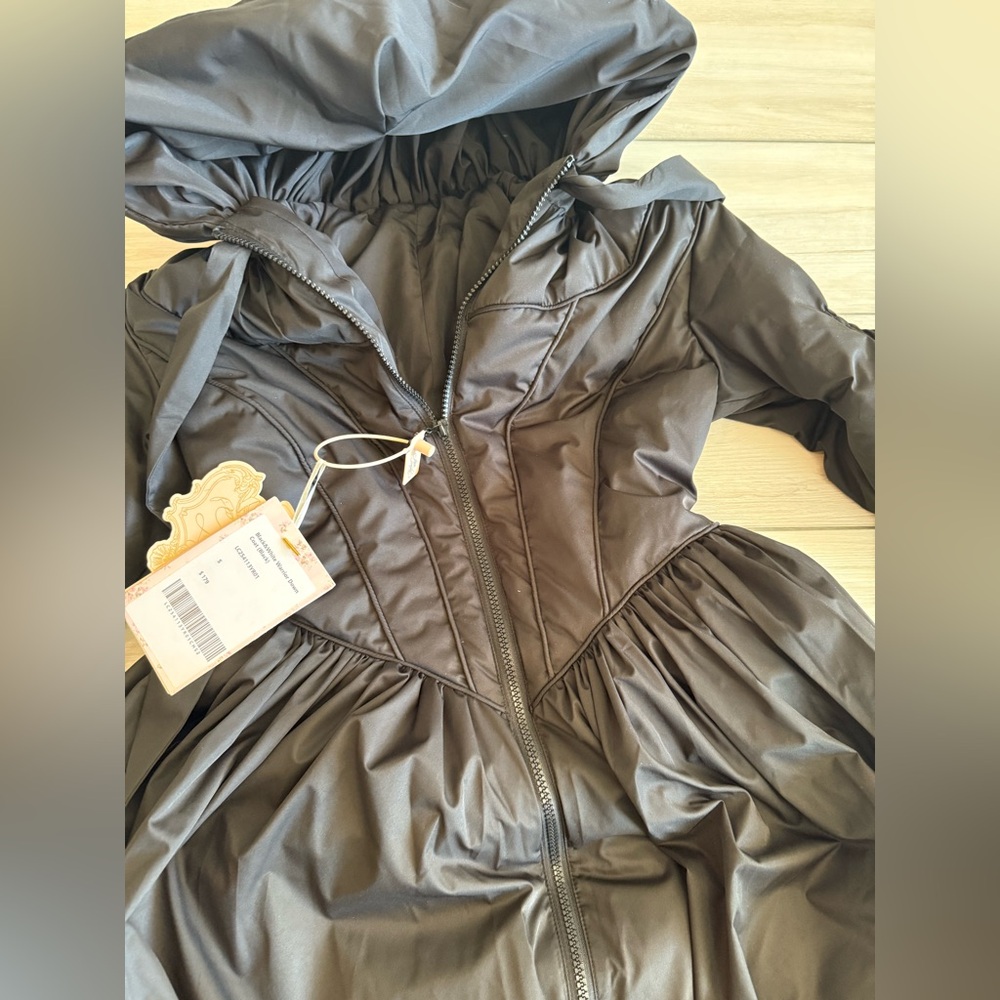 Lace Made Black&White Warrior Down Coat Black Small NWT - Picture 9 of 12
